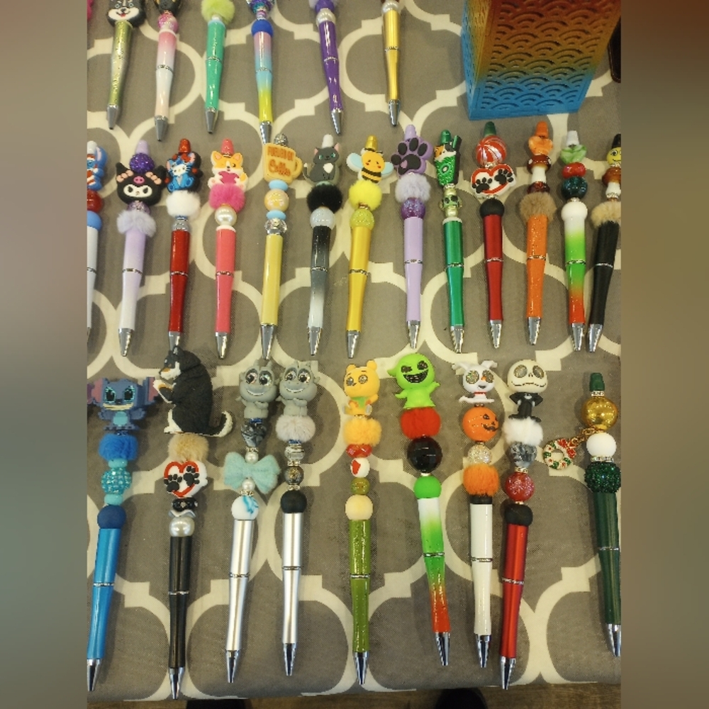 Unlisted beaded pens